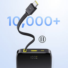 Powerbank Baseus EnerFill FC51 Bipow2 Pro 10000mAh 22.5W z wyświetlaczem cyfrowym i wbudowanym kablem
