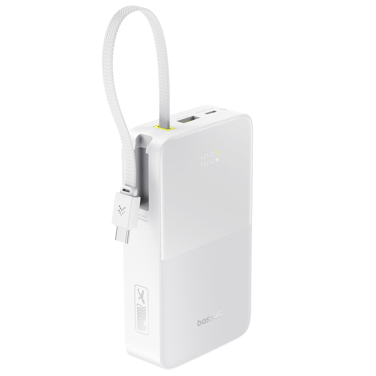 Powerbank Baseus EnerFill FC51 Bipow2 Pro 20000mAh 22.5W z wyświetlaczem cyfrowym i wbudowanym kablem