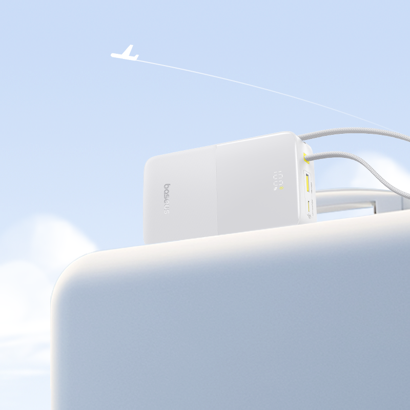 Powerbank Baseus EnerFill FC51 Bipow2 Pro 20000mAh 22.5W z wyświetlaczem cyfrowym i wbudowanym kablem