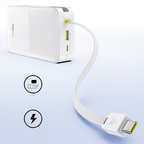 Powerbank Baseus EnerFill FC51 Bipow2 Pro 20000mAh 22.5W z wyświetlaczem cyfrowym i wbudowanym kablem