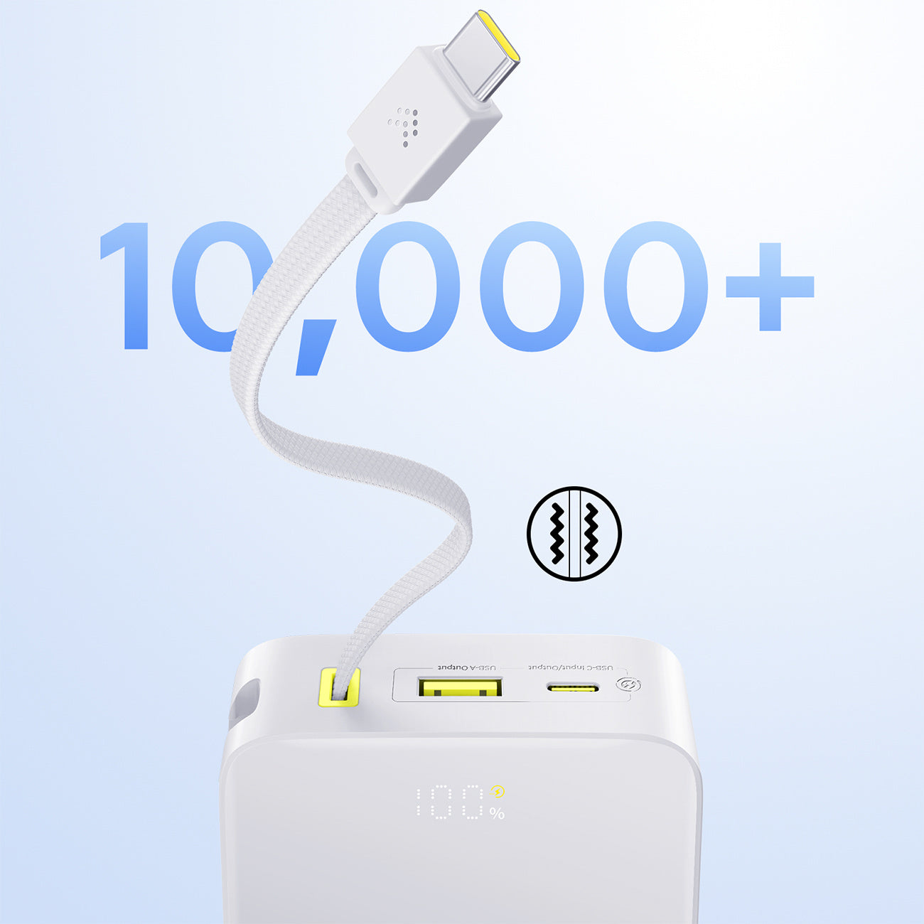 Powerbank Baseus EnerFill FC51 Bipow2 Pro 20000mAh 22.5W z wyświetlaczem cyfrowym i wbudowanym kablem