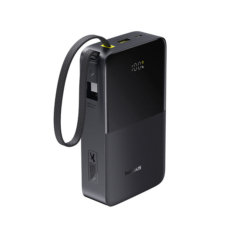 Baseus EnerFill FC51 Bipow2 Pro Powerbank 20000mAh 22.5W z wyświetlaczem cyfrowym i wbudowanym kablem