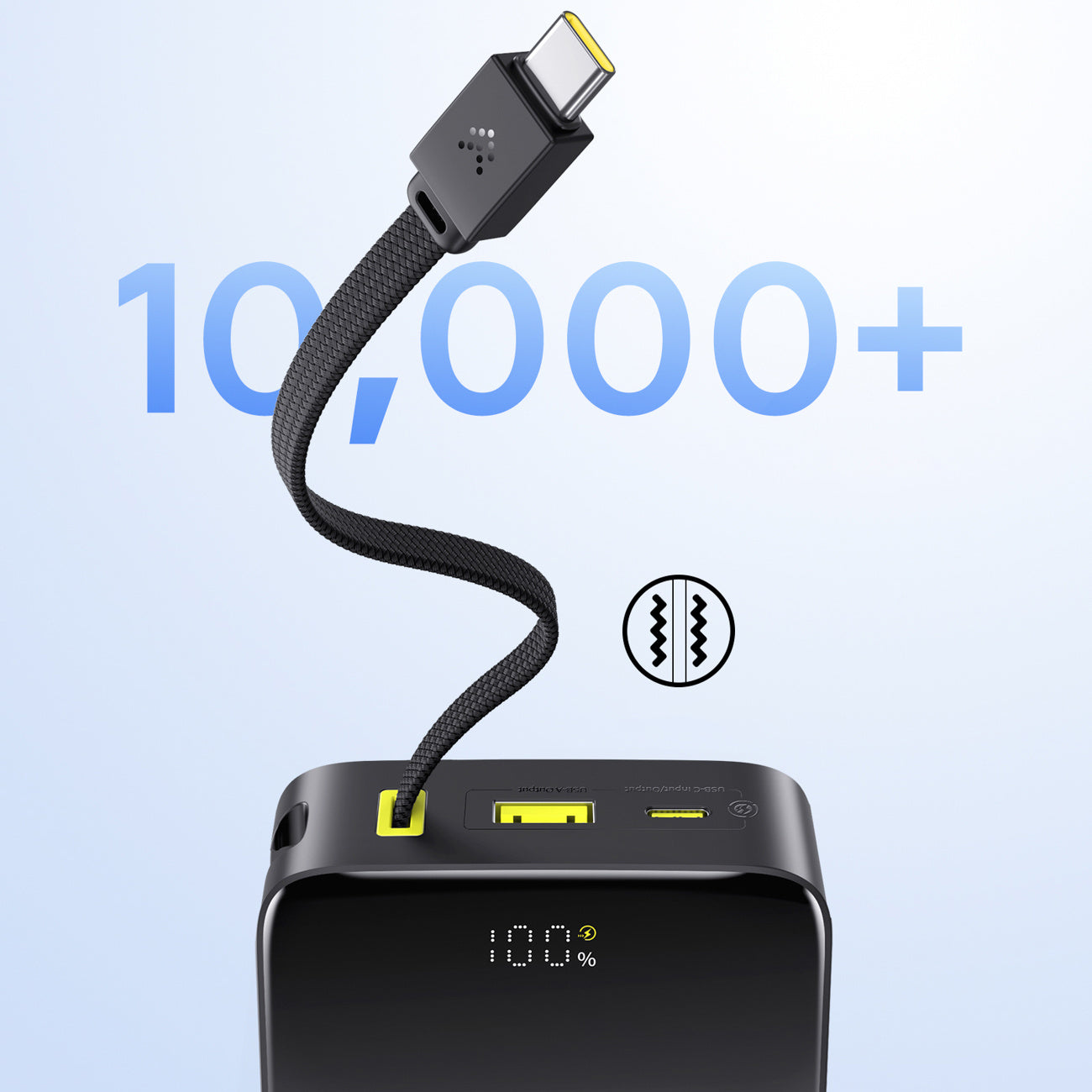 Baseus EnerFill FC51 Bipow2 Pro Powerbank 20000mAh 22.5W z wyświetlaczem cyfrowym i wbudowanym kablem