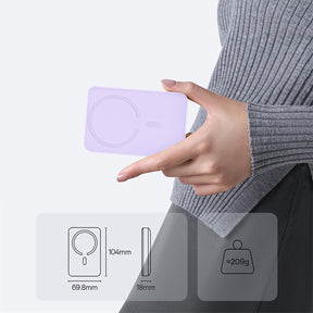Powerbank Baseus EnerFill FM11 Ultra-Mini 10000mAh 22,5W indukcyjny kompatybilny z MagSafe z kablem USB-C 0,3m