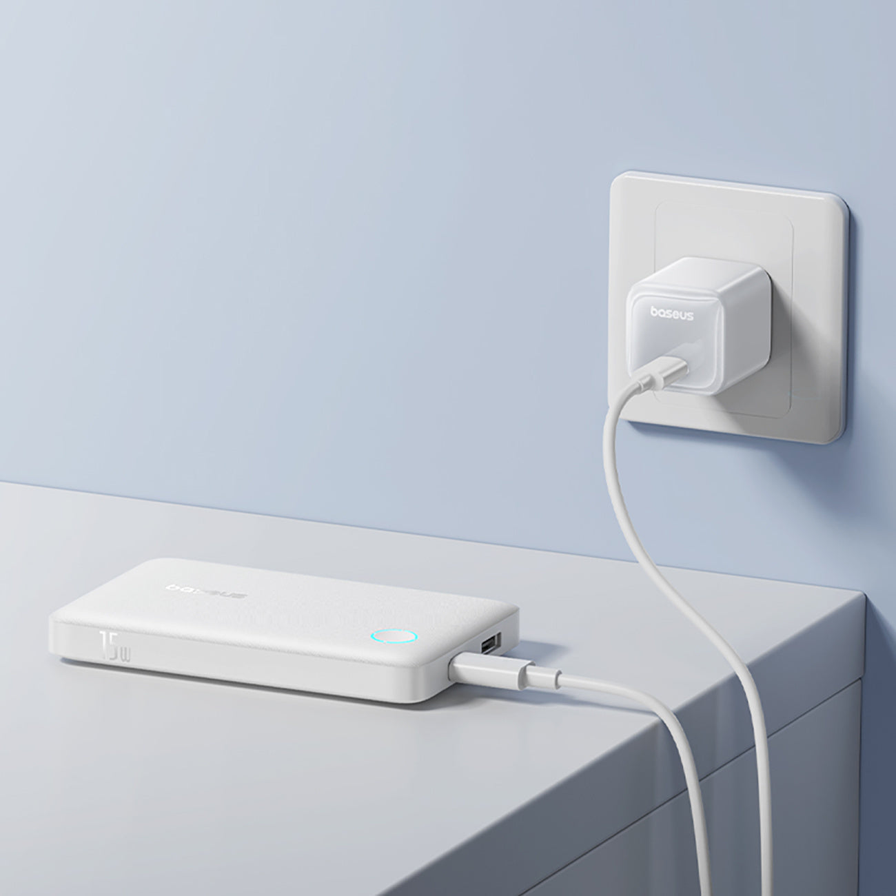 Powerbank Baseus EnerFill FP11 10000mAh 15W z kablem USB-C 30cm
