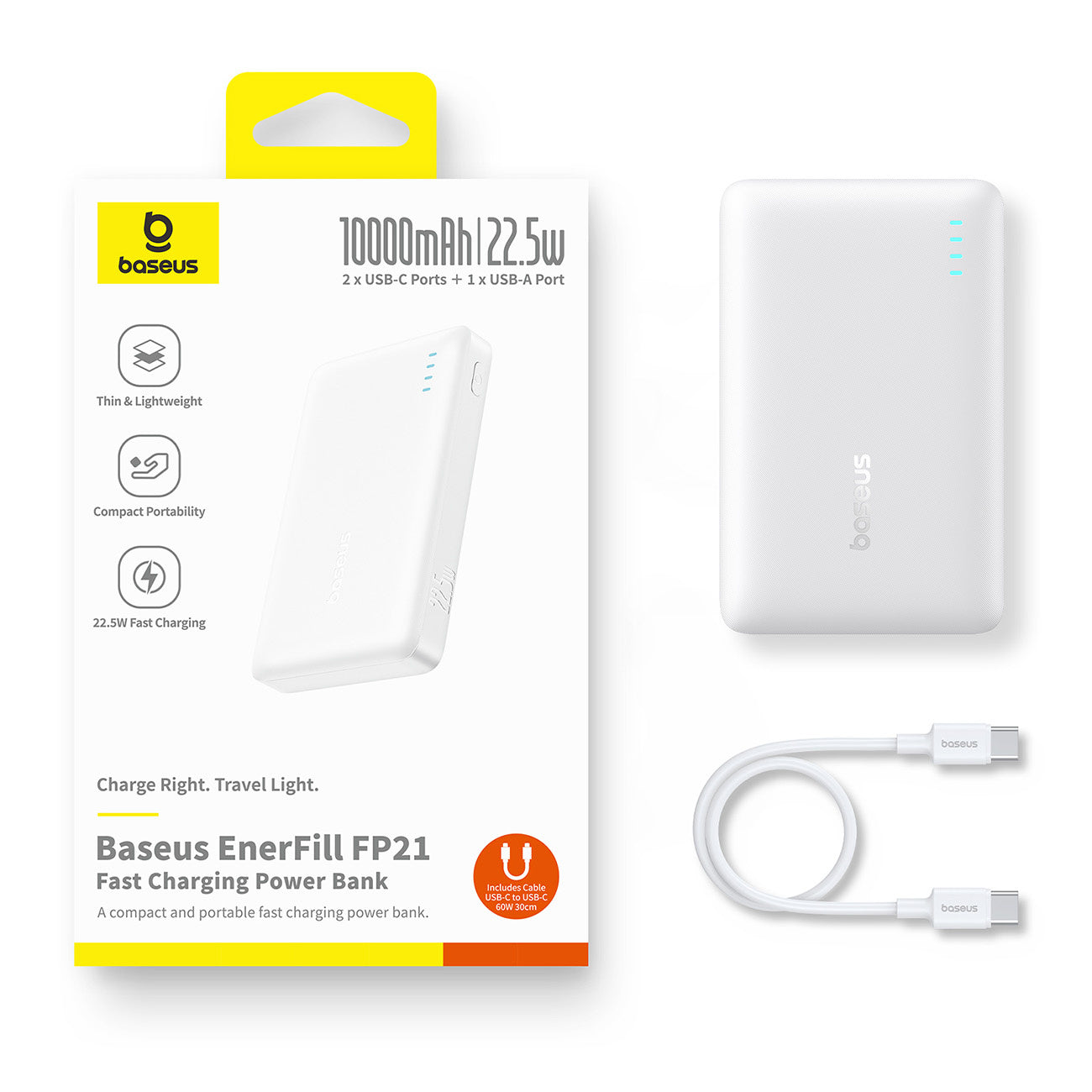 Powerbank Baseus EnerFill FP21 10000mAh 22.5W USB-A - USB-C