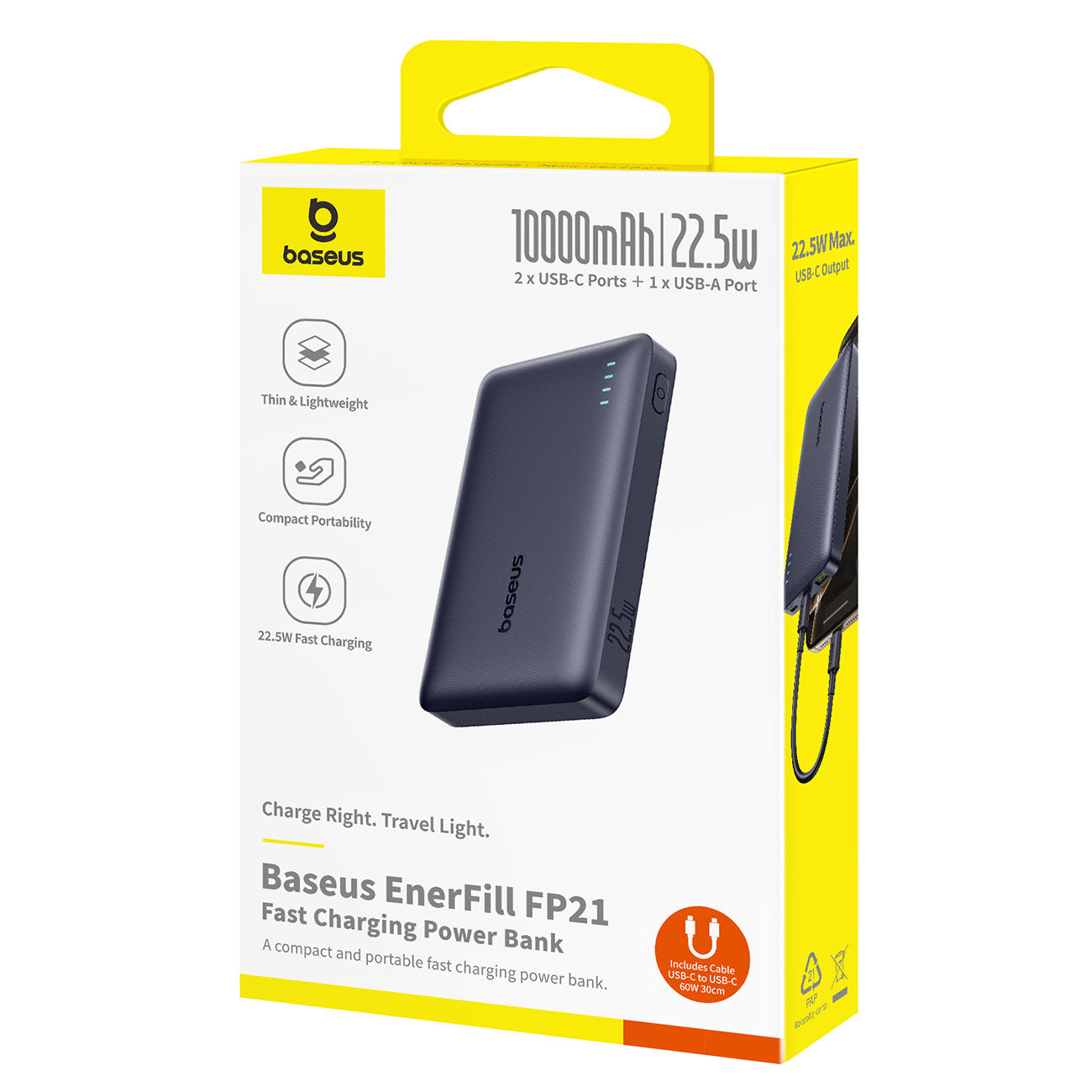 Baseus EnerFill FP21 Powerbank 10000mAh 22.5W USB-A - USB-C
