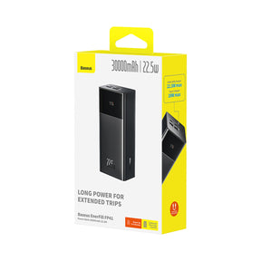 Powerbank Baseus EnerFill FP41 30000mAh 22.5W z kablem Baseus Simple USB-A - USB-C 3A 30cm