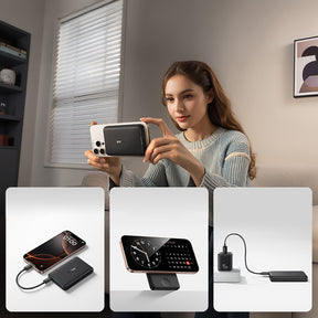 Baseus EnerFill FT11 Powerbank magnetyczny 2w1 10000mAh 27W z kablem USB-C