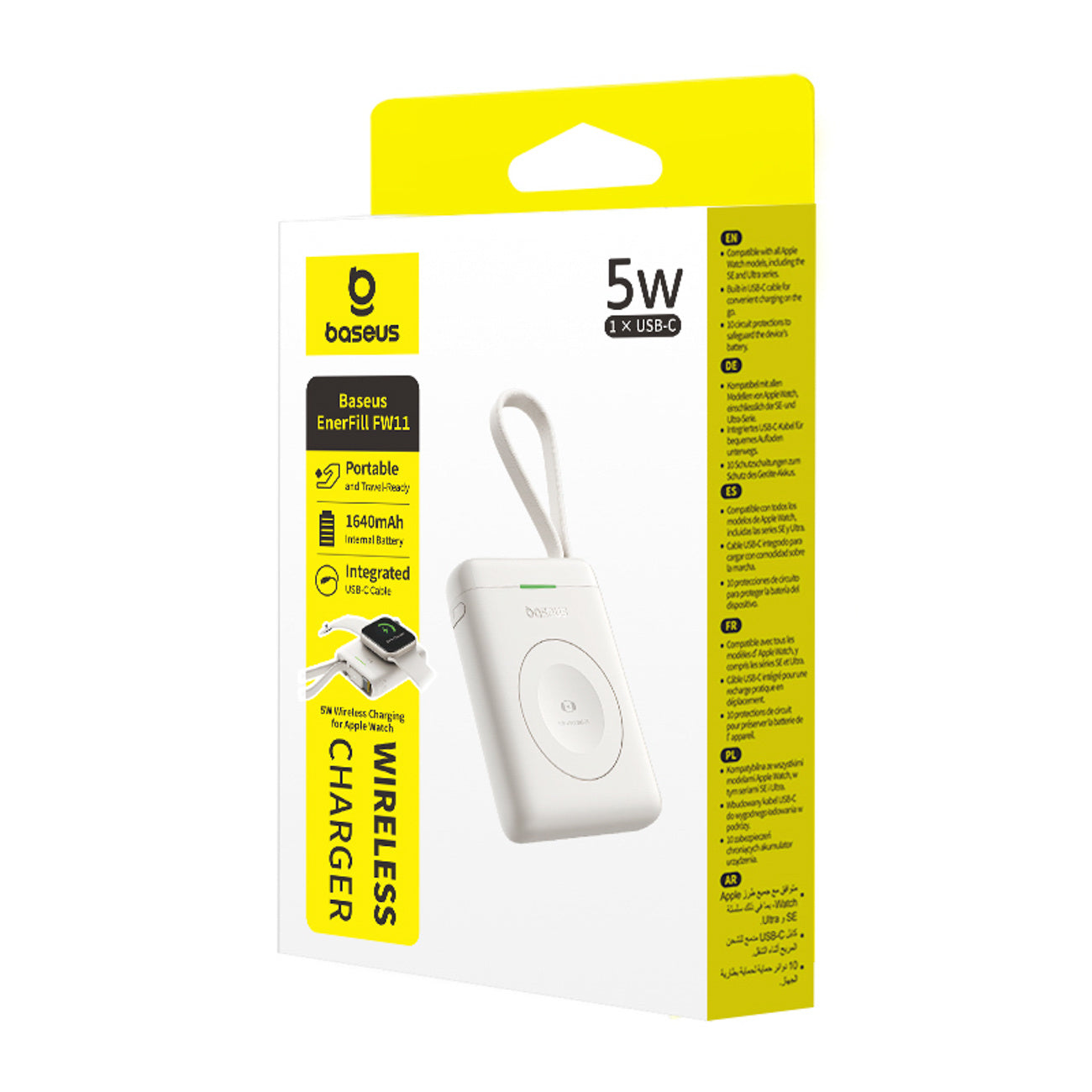 Powerbank Baseus EnerFill FW11 5W do Apple Watch z wbudowanym kablem