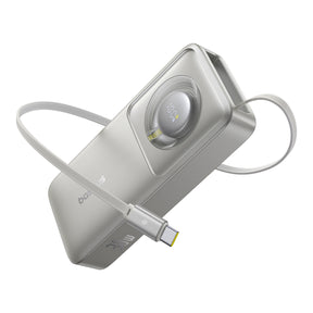 Powerbank Baseus Free2Pull 10000mAh 30W z portem USB-C i rozwijanym kablem USB-C