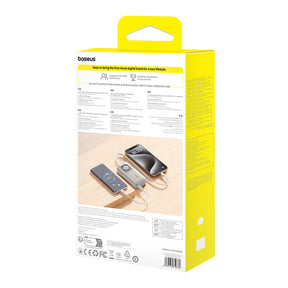Powerbank Baseus Free2Pull 10000mAh 30W z portem USB-C i rozwijanym kablem USB-C