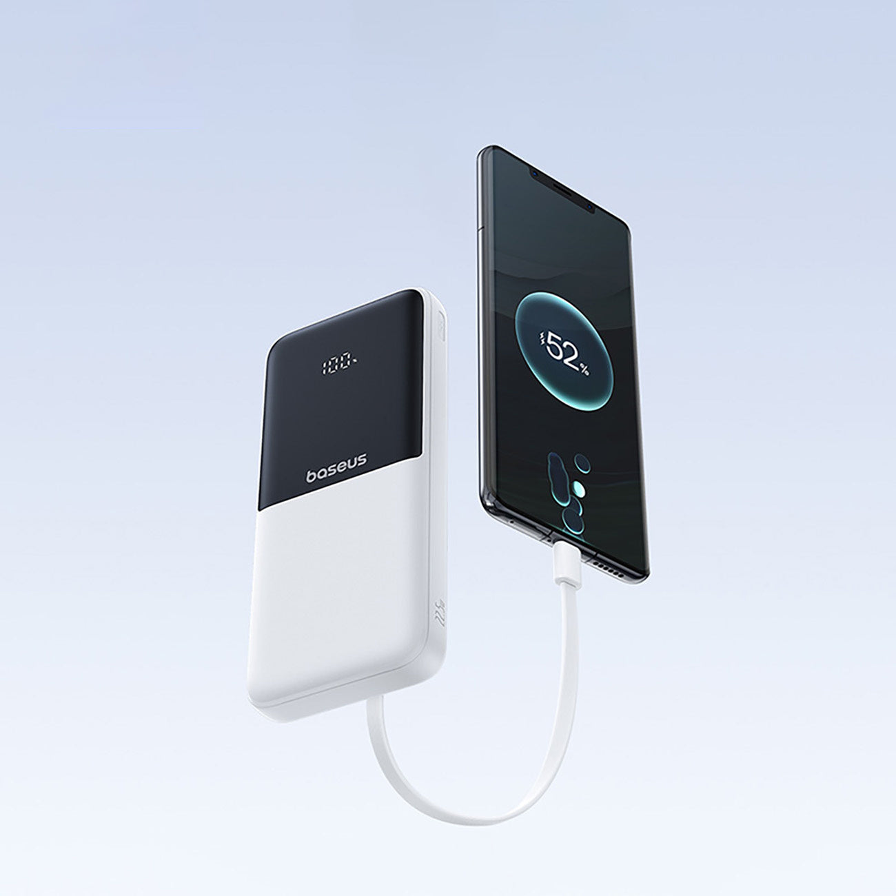 Powerbank Baseus Lipow 10000mAh 22,5W z dwoma wbudowanymi kablami