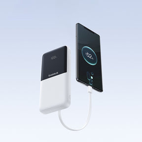 Powerbank Baseus Lipow 10000mAh 22,5W z dwoma wbudowanymi kablami
