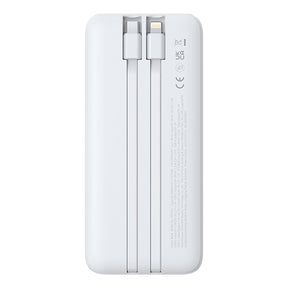 Powerbank Baseus Lipow 10000mAh 22,5W z dwoma wbudowanymi kablami