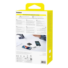 Powerbank Baseus Lipow 10000mAh 22,5W z dwoma wbudowanymi kablami (z kablem Baseus Simple USB-A - USB-C 3A 20cm)