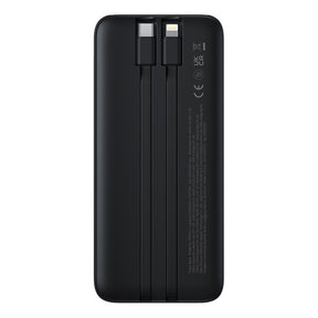 Baseus Lipow Powerbank 10000mAh 22.5W z podwójnym wbudowanym kablem i wyświetlaczem