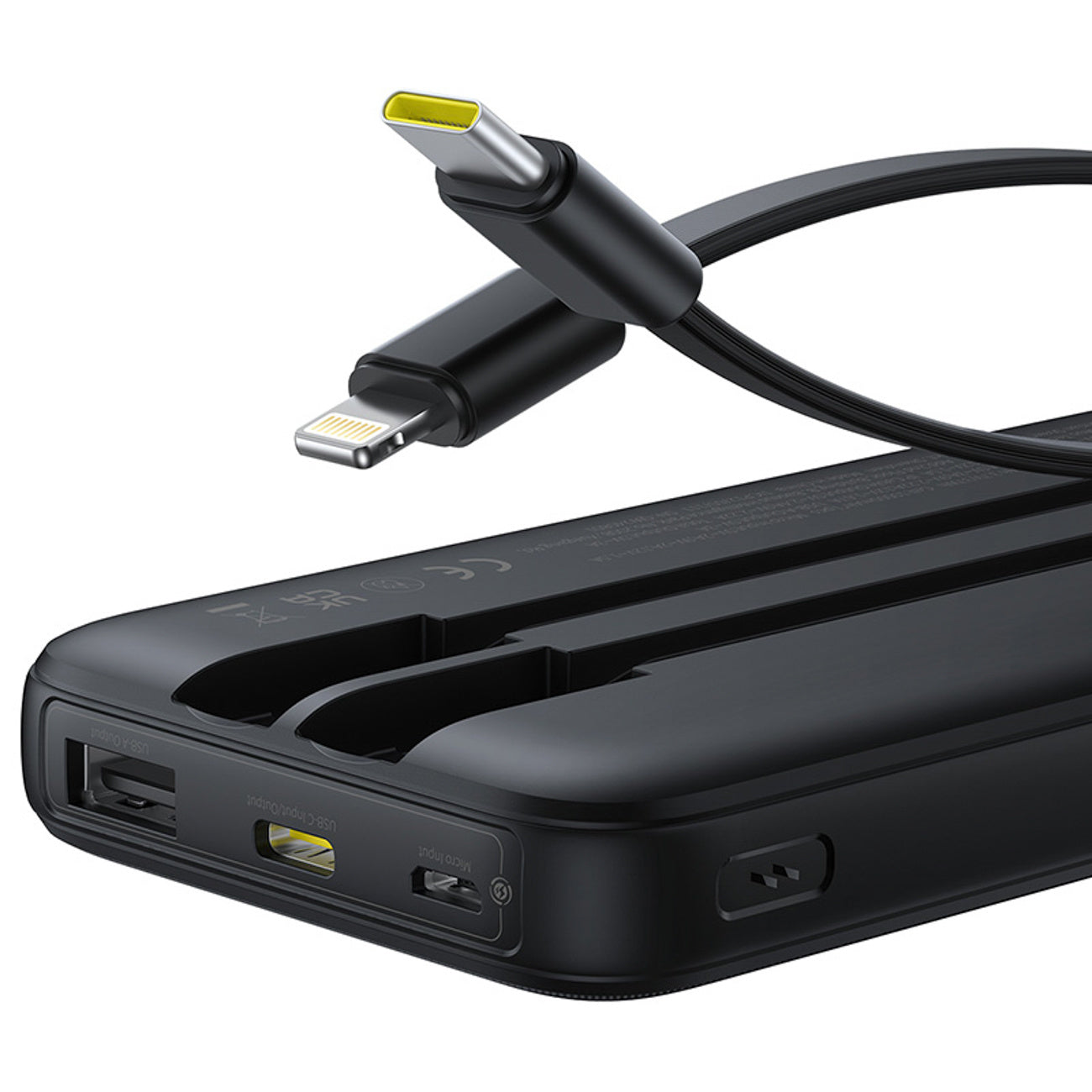 Baseus Lipow Powerbank 10000mAh 22.5W z podwójnym wbudowanym kablem i wyświetlaczem