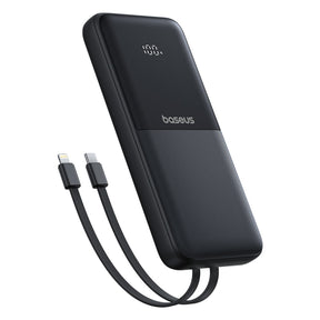 Baseus Lipow Powerbank 10000mAh 22.5W z podwójnym wbudowanym kablem i wyświetlaczem