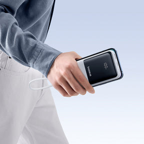 Powerbank Baseus Lipow 20000mAh 22,5W z dwoma wbudowanymi kablami z dodatkowym kablem Baseus Simple USB-A - USB-C 3A 20cm