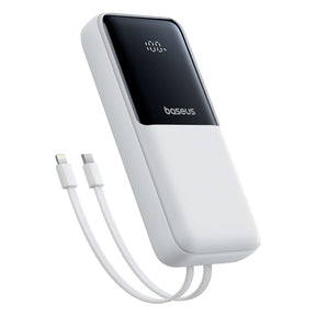 Powerbank Baseus Lipow 20000mAh 22,5W z dwoma wbudowanymi kablami z dodatkowym kablem Baseus Simple USB-A - USB-C 3A 20cm