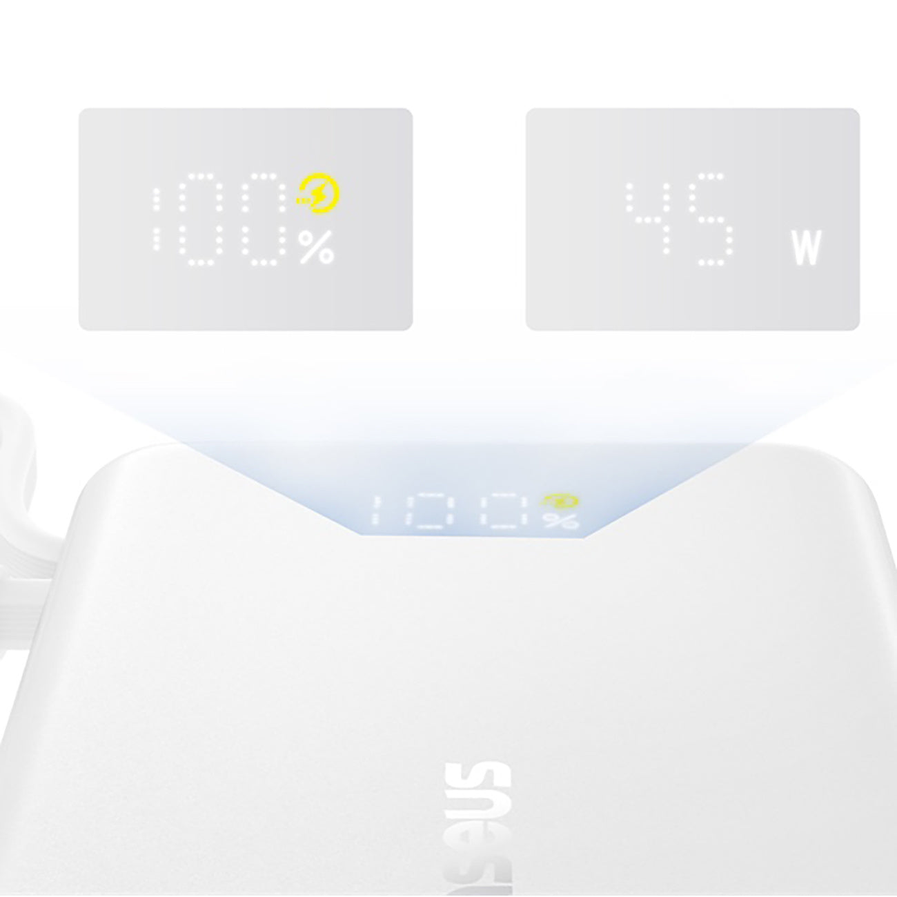 Baseus PicoGo Powerbank 10000mAh 45W z wbudowanym kablem i wyświetlaczem