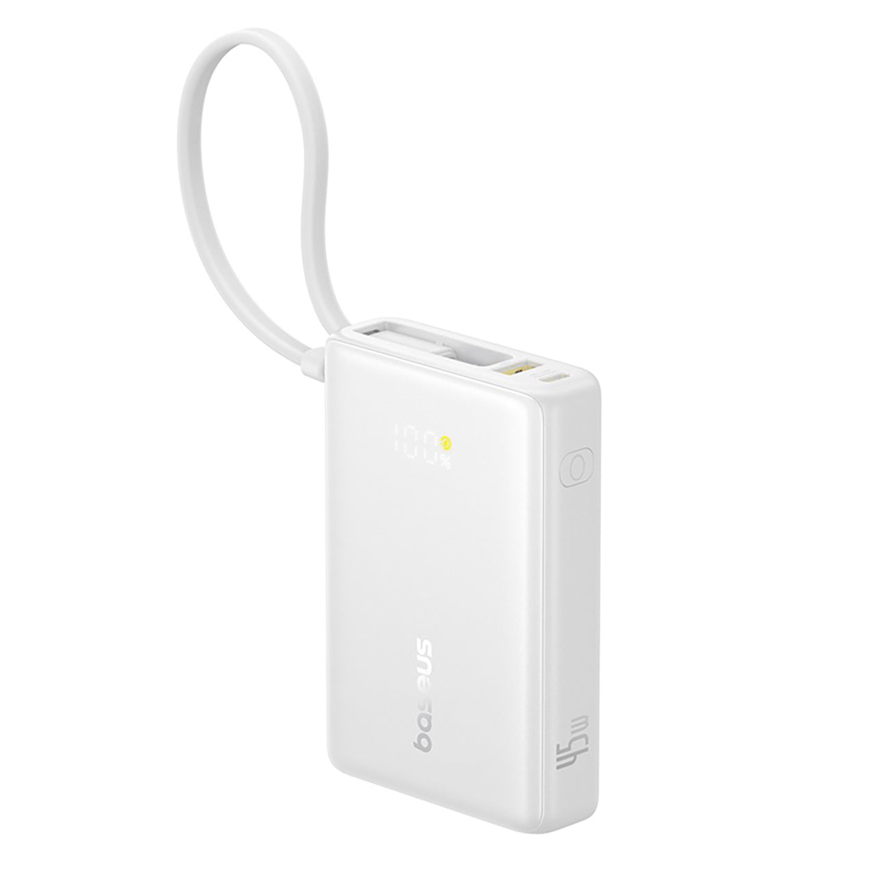 Baseus PicoGo Powerbank 10000mAh 45W z wbudowanym kablem i wyświetlaczem