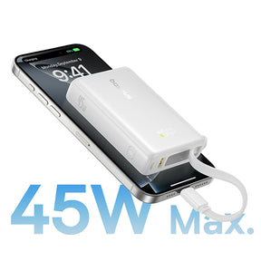 Baseus PicoGo Powerbank 10000mAh 45W z wbudowanym kablem i wyświetlaczem