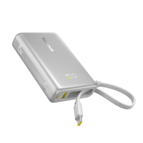 Baseus PicoGo Powerbank 10000mAh 45W z wyświetlaczem cyfrowym i wbudowanym kablem USB-C