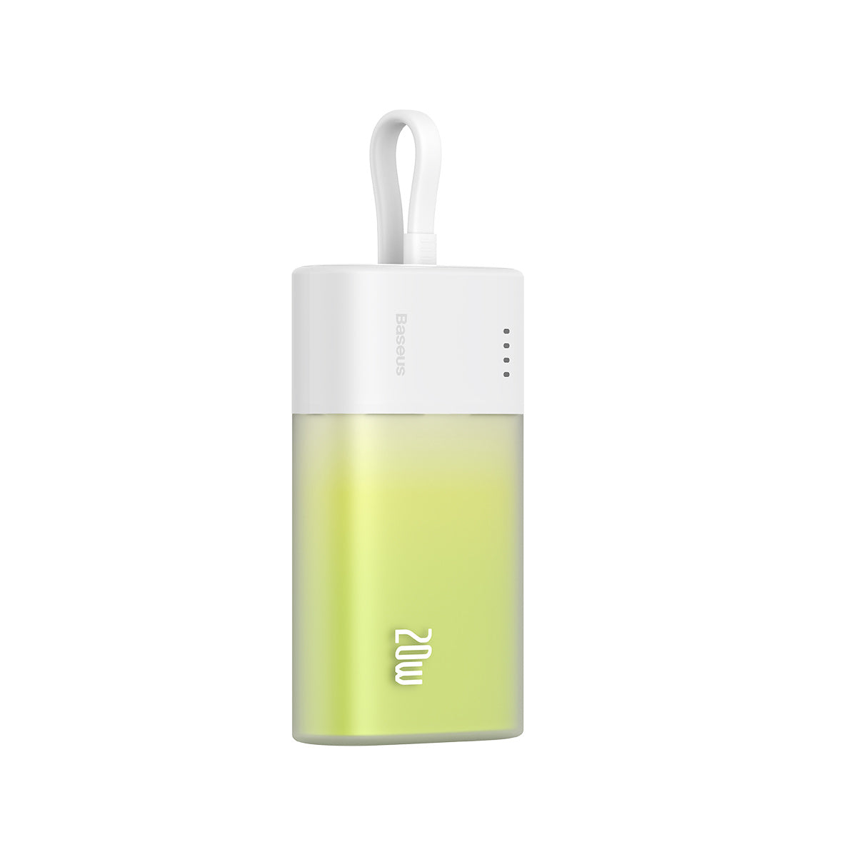 Baseus Popsicle Powerbank 5200mAh 20W z wbudowanym kablem Lightning (+ kabel Baseus Simple USB-C – USB-C 60W/30cm)
