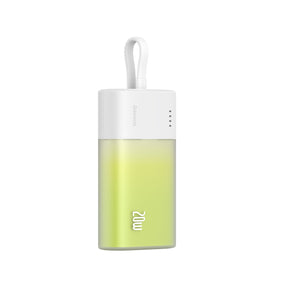 Baseus Popsicle Powerbank 5200mAh 20W z wbudowanym kablem Lightning (+ kabel Baseus Simple USB-C – USB-C 60W/30cm)