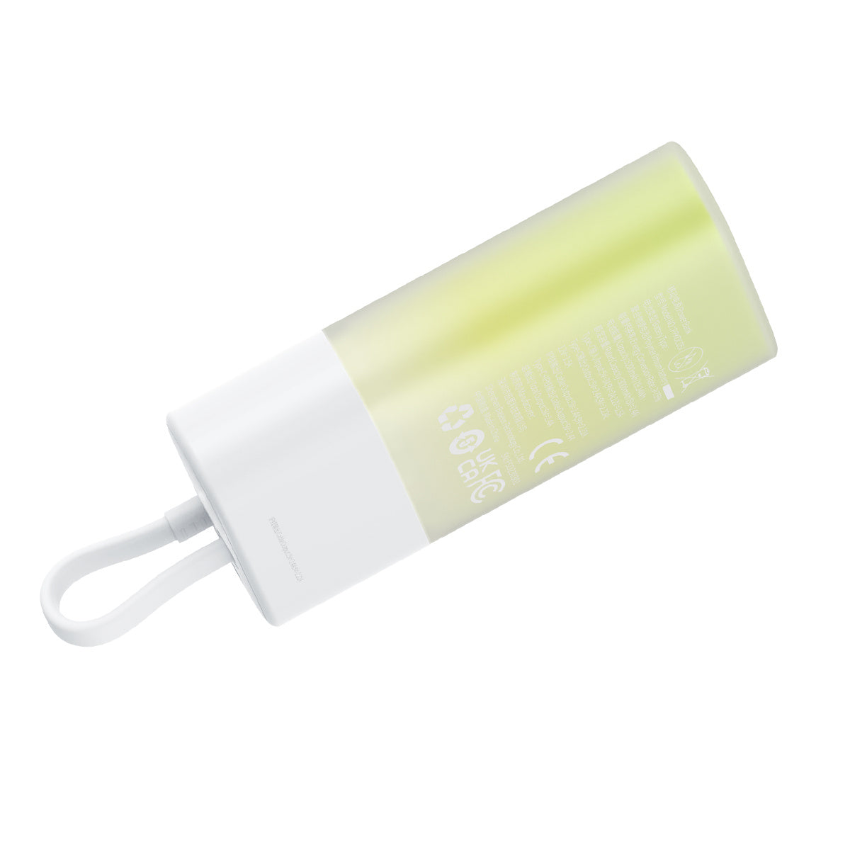 Baseus Popsicle Powerbank 5200mAh 20W z wbudowanym kablem Lightning (+ kabel Baseus Simple USB-C – USB-C 60W/30cm)