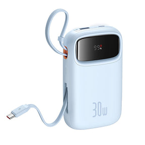 Powerbank Baseus QPow 2 30W 10000mAh z wbudowanymi kablami USB-C