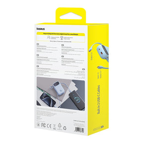 Powerbank Baseus QPow 2 30W 10000mAh z wbudowanymi kablami USB-C