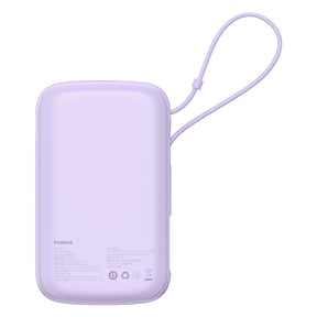 Baseus Qpow Pro+ Powerbank 10000mAh 22.5W z wbudowanym kablem USB-C i wyświetlaczem