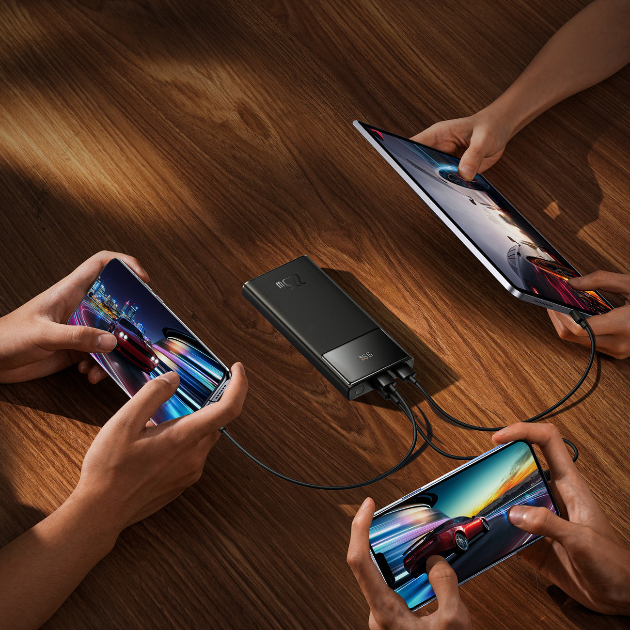 Powerbank Baseus Star-Lord 10000mAh 22,5W z wyświetlaczem cyfrowym i kablem USB-C 3A 30cm