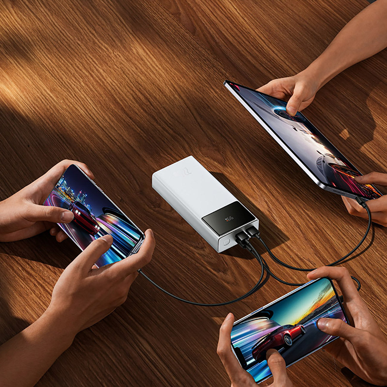 Powerbank Baseus Star-Lord 20000mAh 22,5W z wyświetlaczem cyfrowym i kablem USB-C