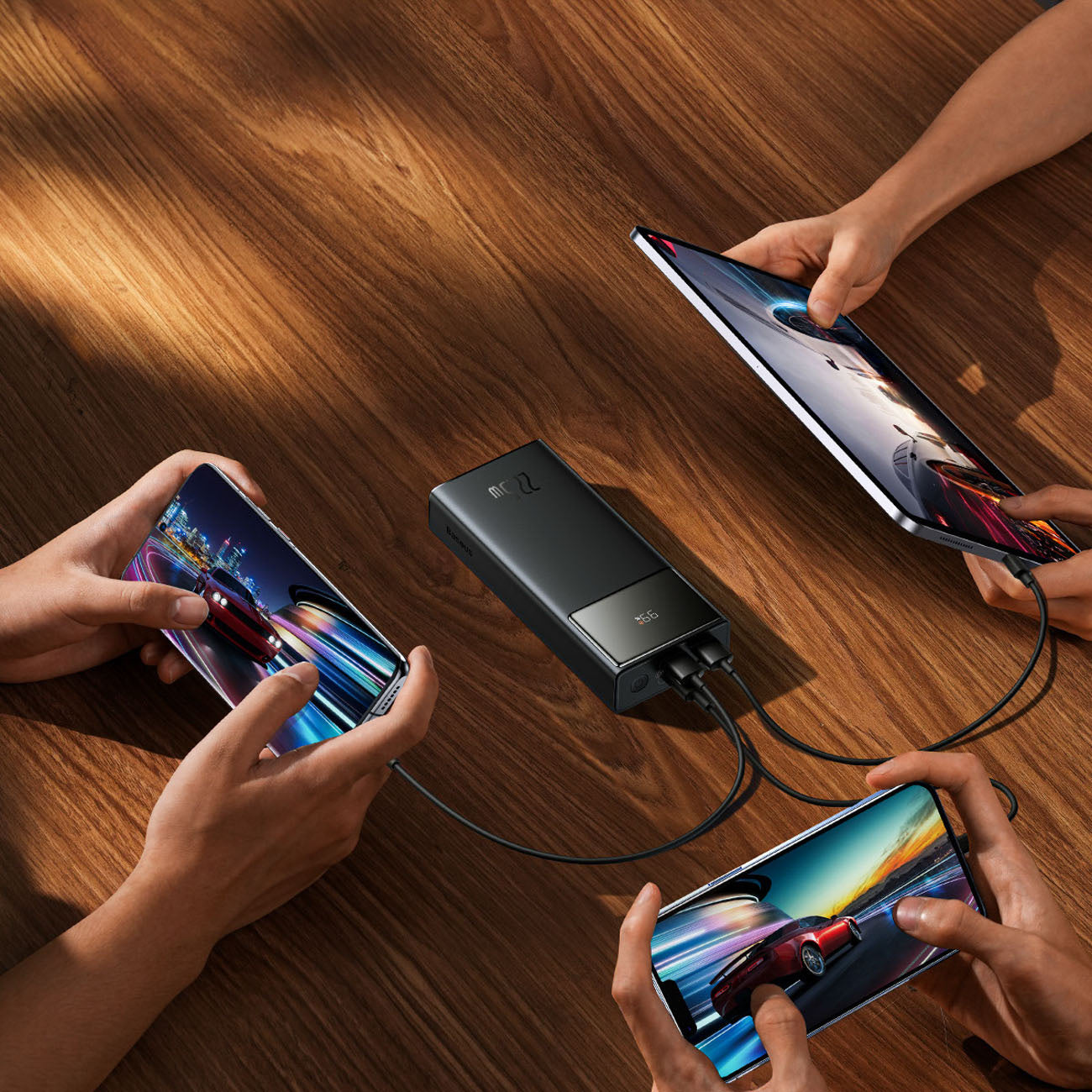 Powerbank Baseus Star-Lord 30000 mAh 22.5W z wyświetlaczem cyfrowym i kablem USB-C 3A 30 cm