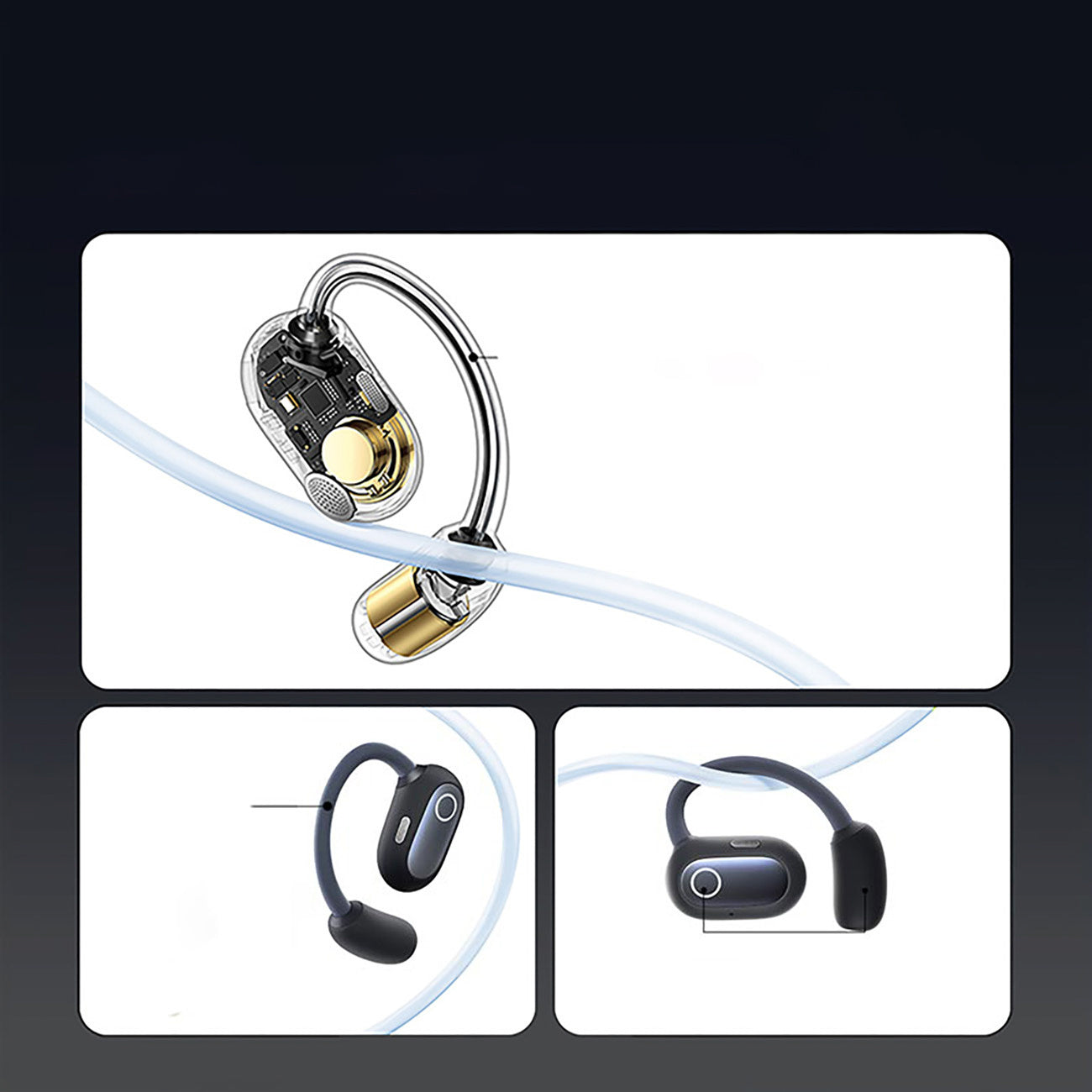 Baseus Eli Sport 1 Słuchawki Bluetooth 5.3 OWS zauszne