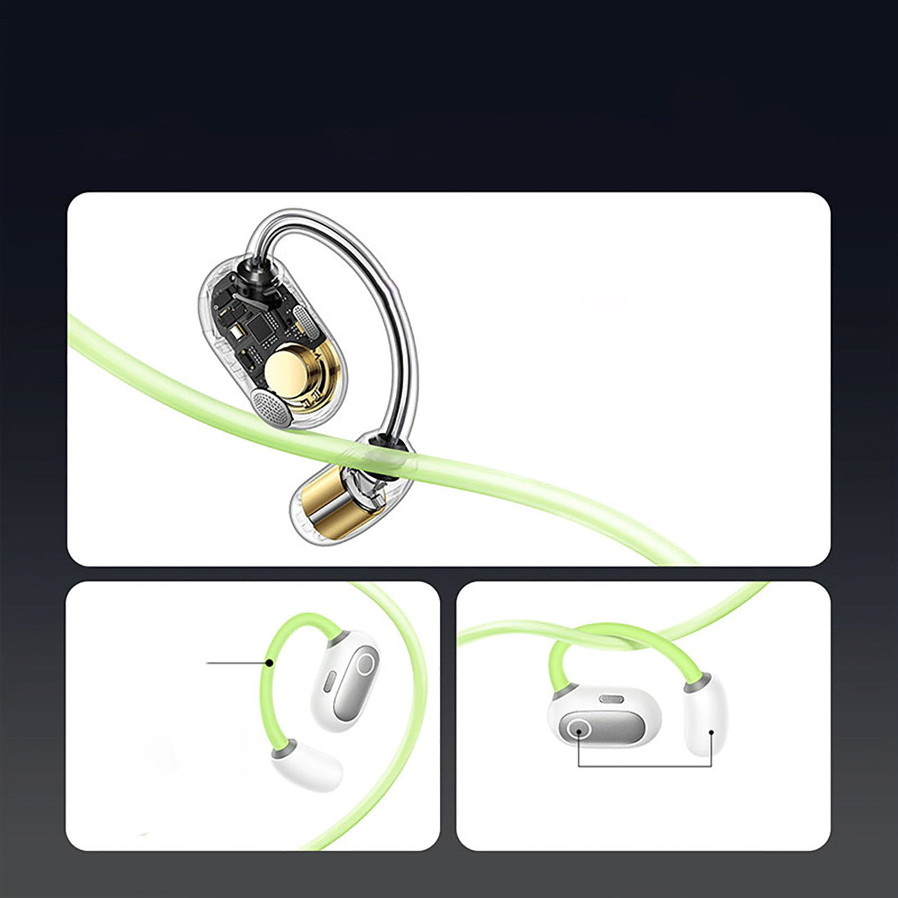 Baseus Eli Sport 1 Słuchawki Bluetooth 5.3 OWS zauszne