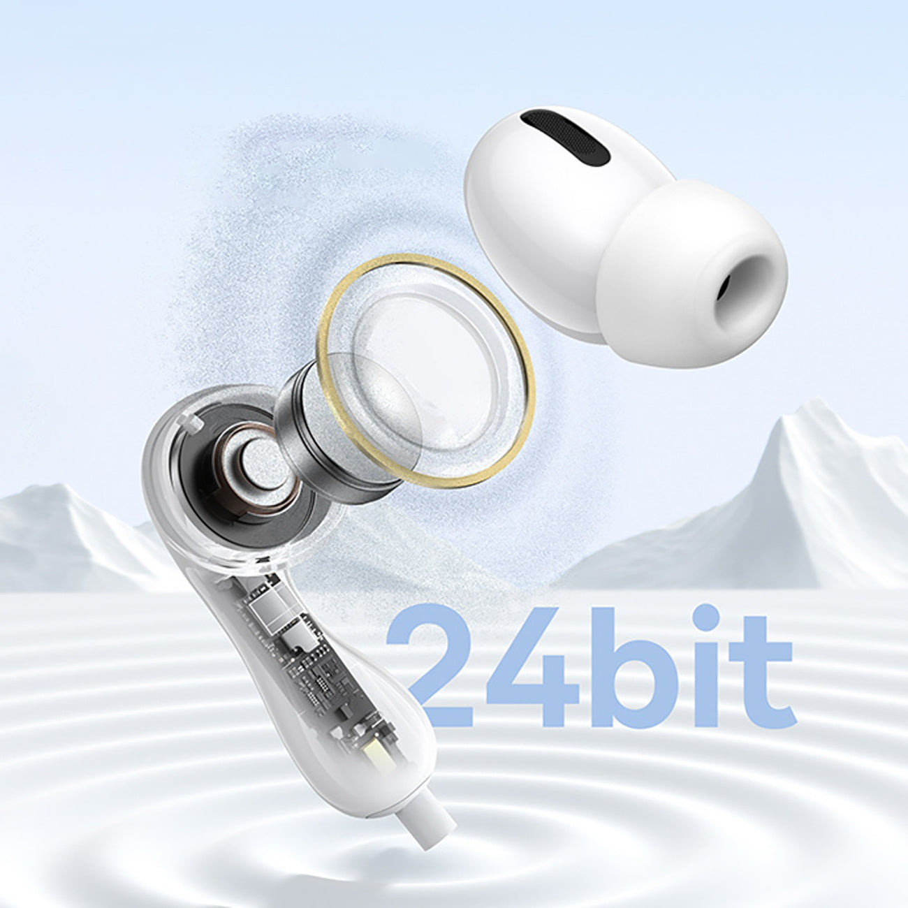 Baseus Encok CZ20 Słuchawki dokanałowe przewodowe USB-C