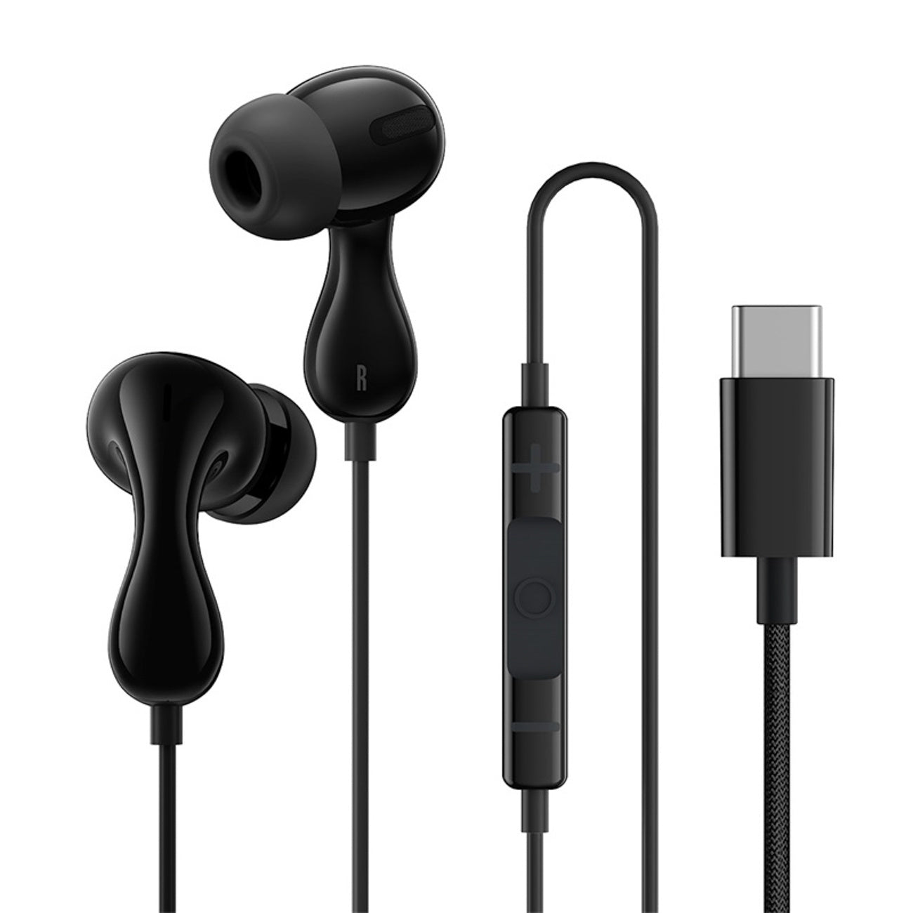 Baseus Encok CZ20 Słuchawki dokanałowe przewodowe USB-C