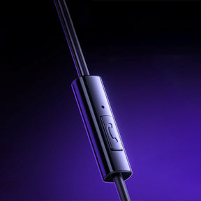 Słuchawki przewodowe Baseus Encok CZ11 dokanałowe USB-C - czarne
