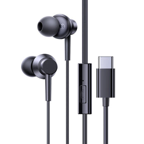 Słuchawki przewodowe Baseus Encok CZ11 dokanałowe USB-C - czarne