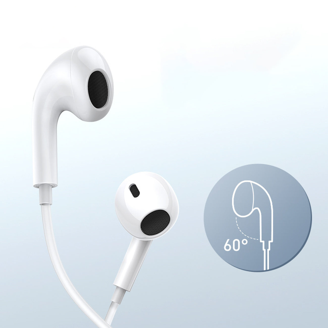 Baseus Encok CZ17 Słuchawki przewodowe douszne USB-C