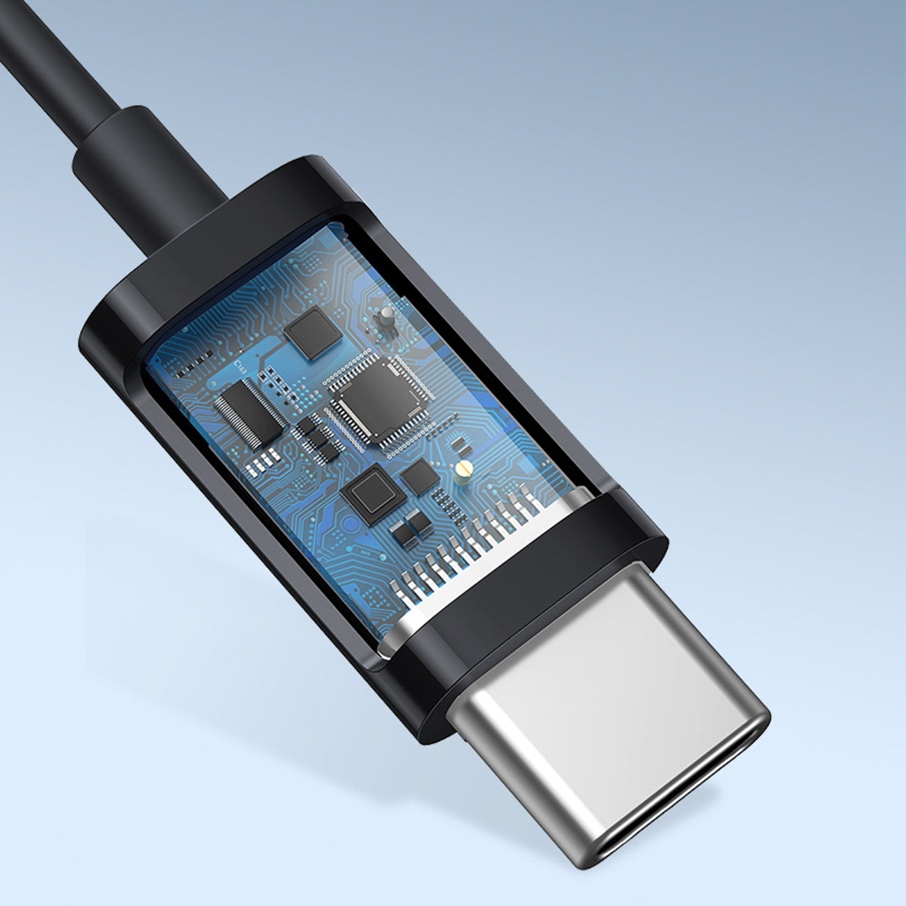Słuchawki przewodowe Baseus Encok CZ17 douszne USB-C - czarne