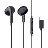 Słuchawki przewodowe Baseus Encok CZ17 douszne USB-C - czarne