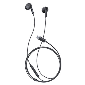 Słuchawki przewodowe Baseus Encok CZ17 douszne USB-C - czarne