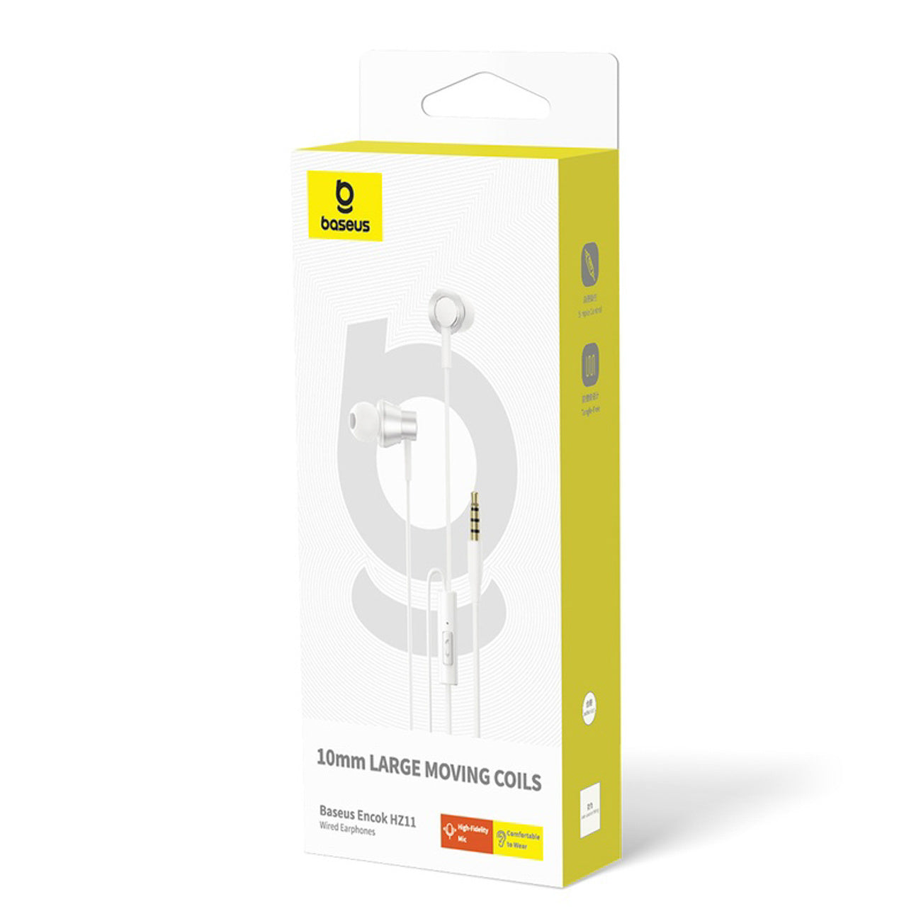 Baseus Encok HZ11 Słuchawki przewodowe dokanałowe mini jack 3,5 mm