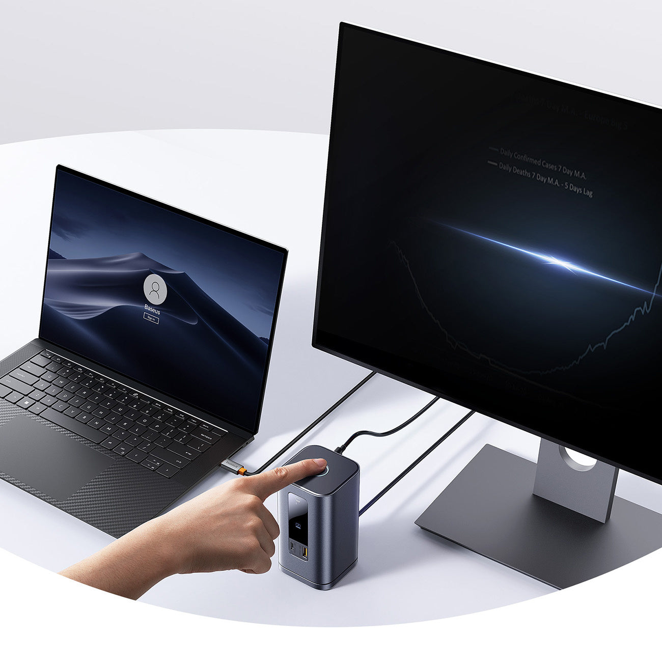 Baseus Spacemate RD1 Stacja dokująca hub 11w1 USB-C